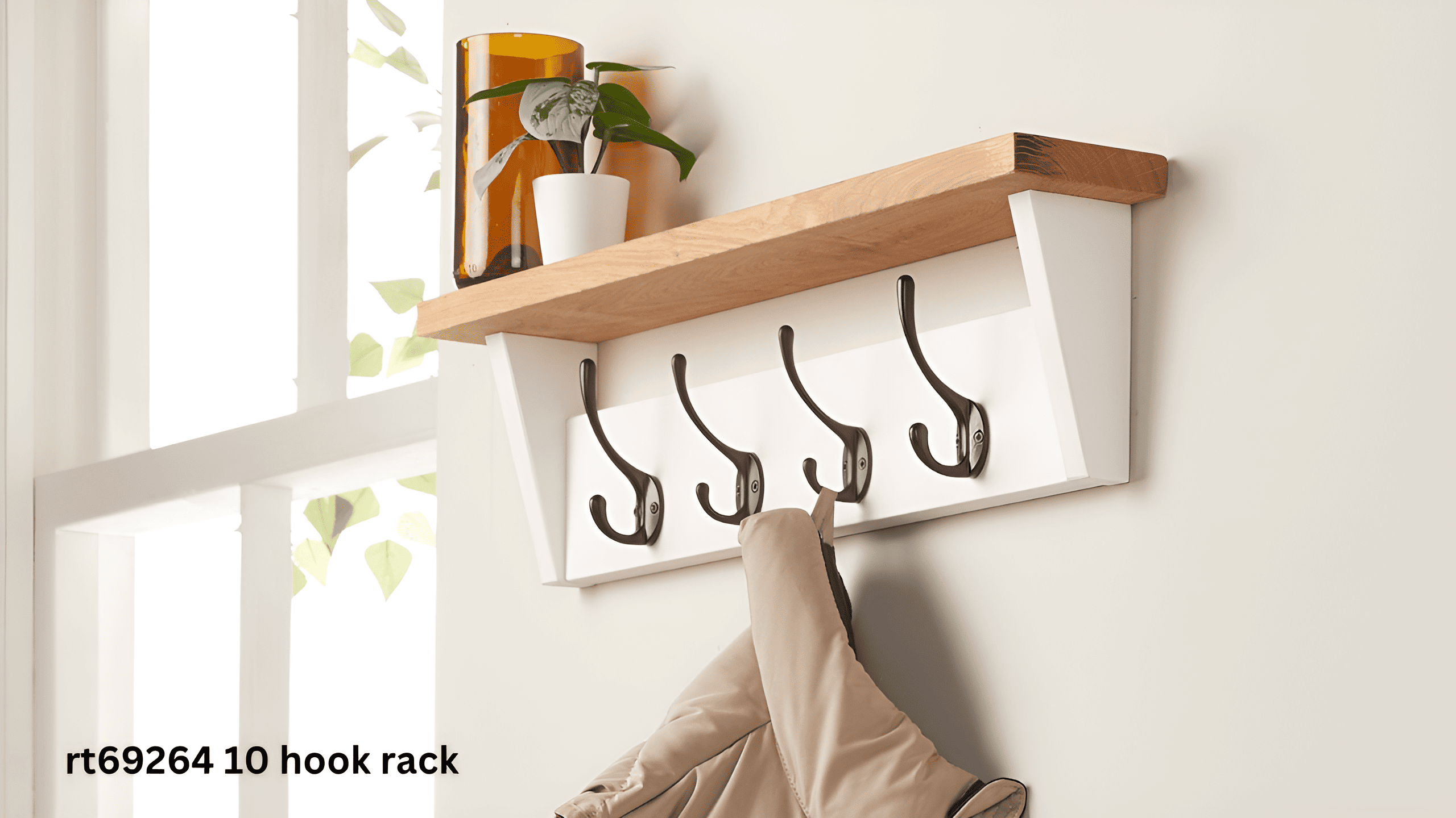 rt69264 10 hook rack